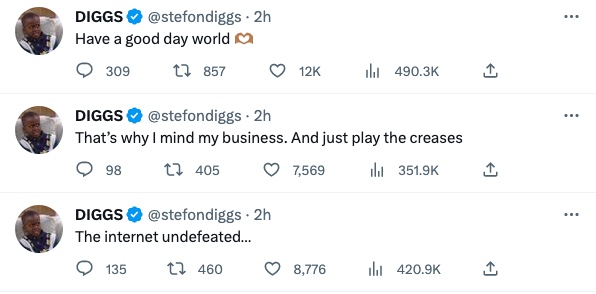 stefon diggs eli apple tweets