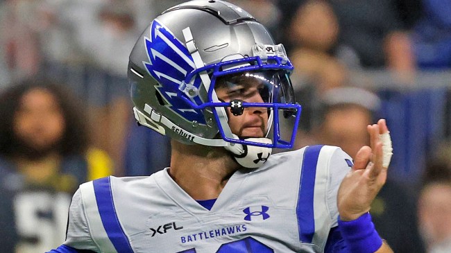 XFL quarterback AJ McCarron