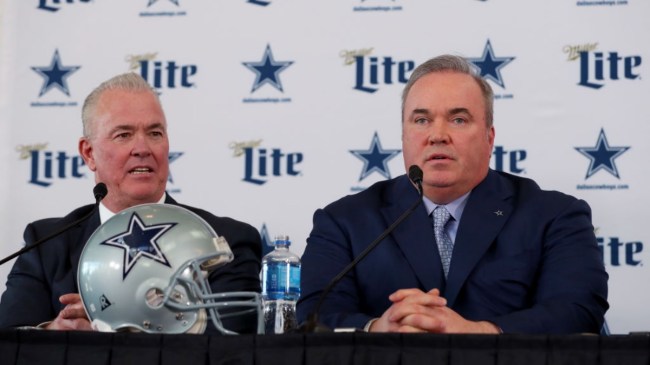 Dallas Cowboys EVP Stephen Jones and head coach Mike McCarthy
