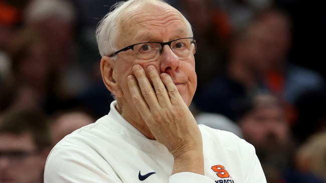 Syracuse basketball coach Jim Boeheim