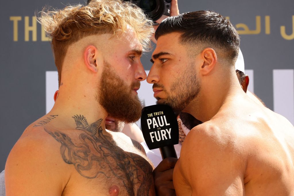 Tommy Fury and Jake Paul faceoff