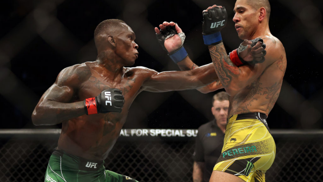 UFC fight in the cage