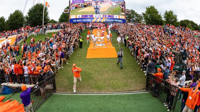 A view at Memorial Stadium in Clemson.