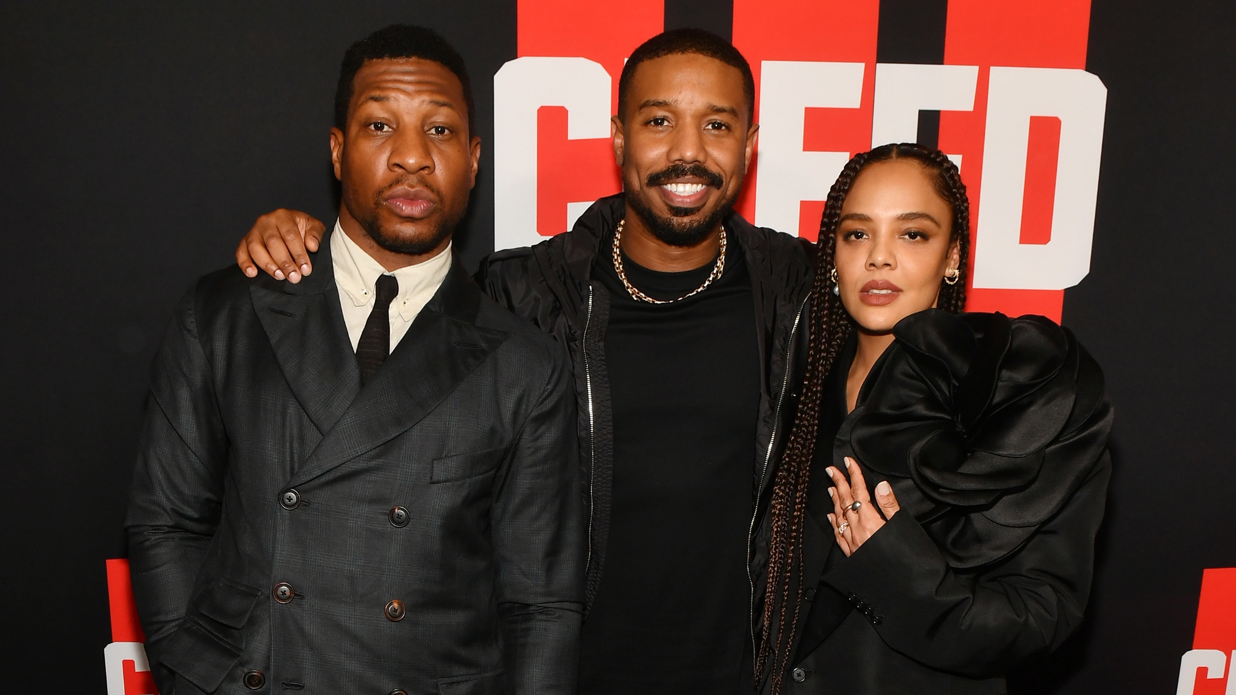 Creed 3 stars Jonathan Majors and Michael B Jordan