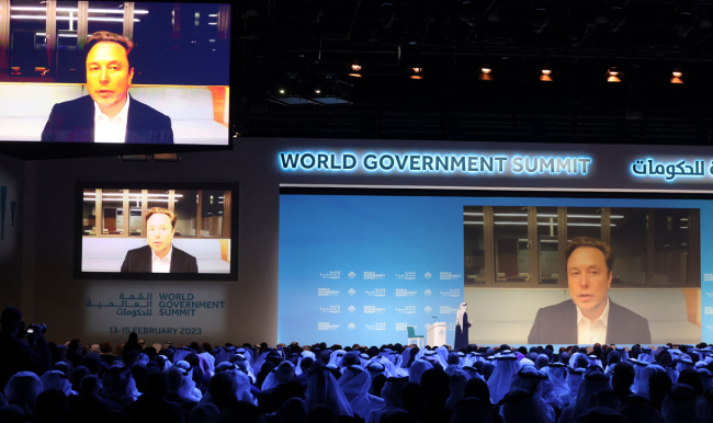 elon musk world government summit ufo alien