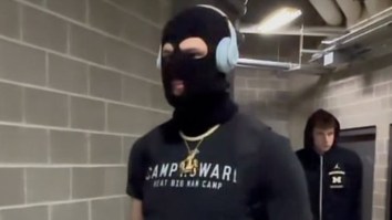Michigan’s Hunter Dickinson Gets Clowned After Pregame Outfit Comes Back To Haunt Him