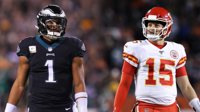 jalen hurts patrick mahones super bowl
