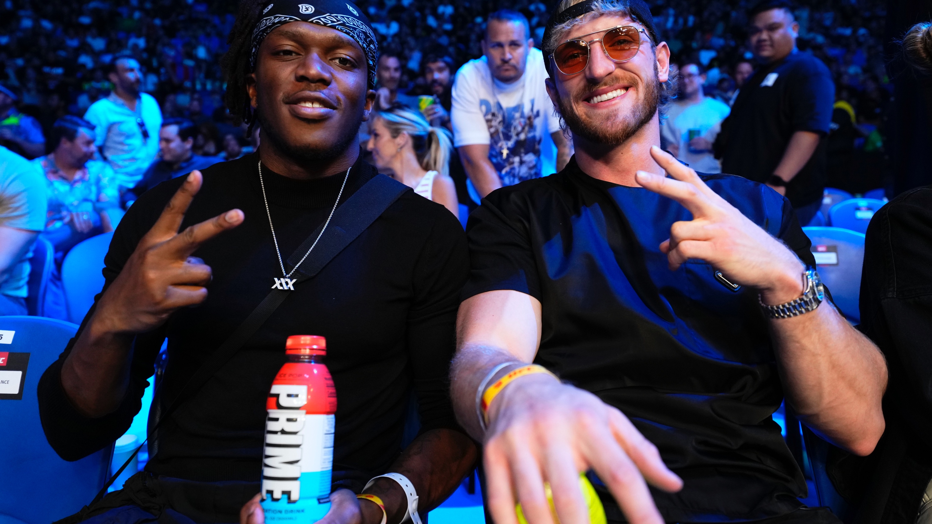 Logan Paul and KSI holding Prime Energy Drink