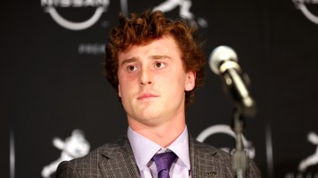 Max Duggan Goes Viral After Showing Up To The TCU-Kansas Game In A Tux