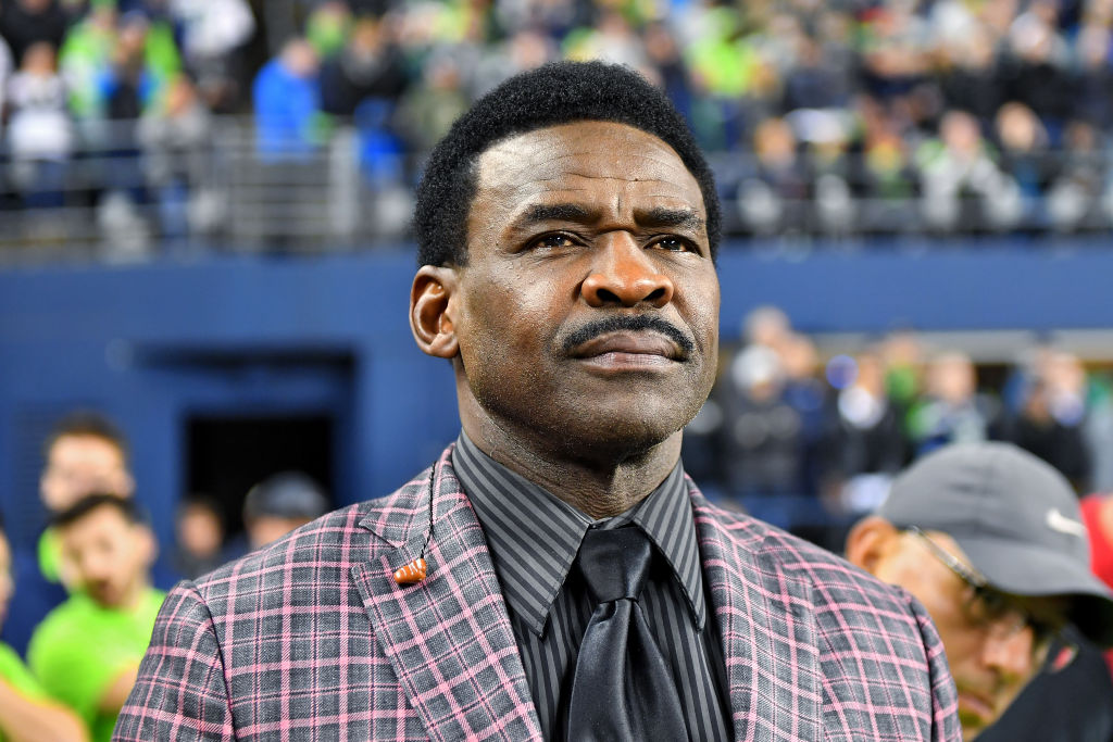 Michael Irvin in the stadium