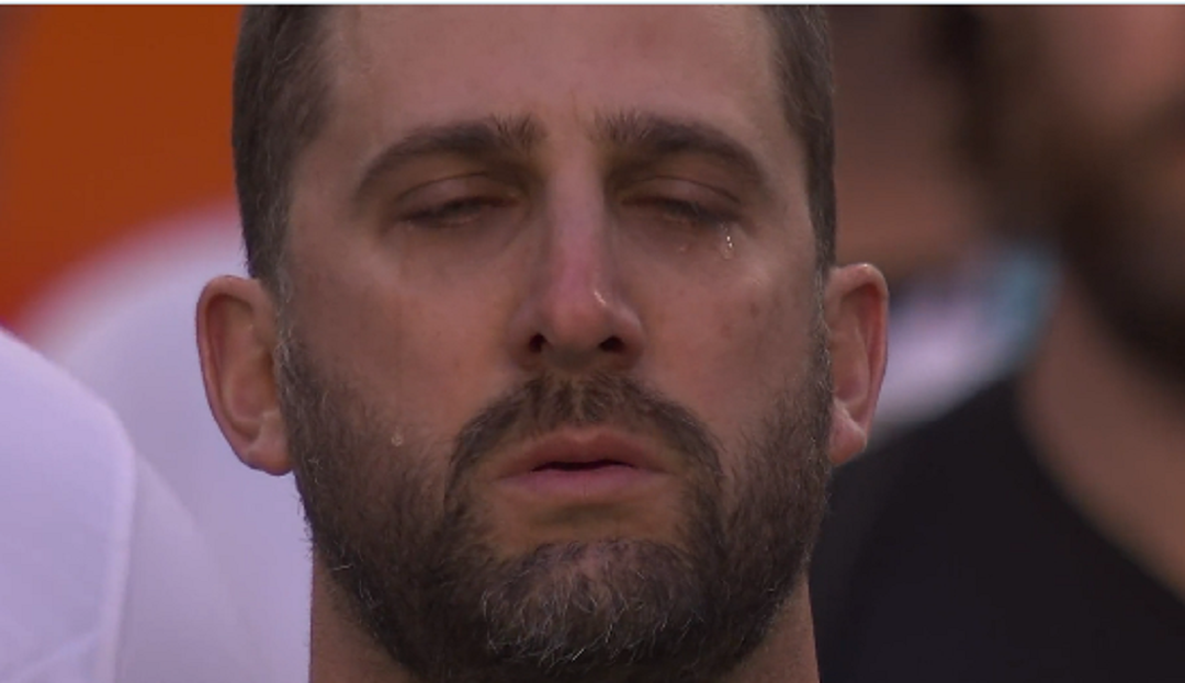 Nick Sirianni during the anthem