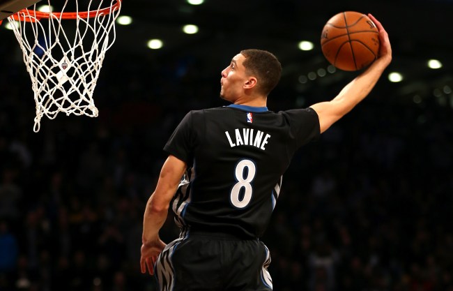 Zach Lavine at the NBA Dunk Contest in 2016