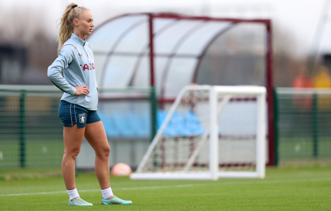 Alisha Lehmann of Aston Villa in action