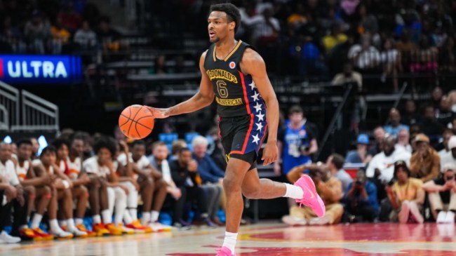Bronny James in the McDonald's All-American game