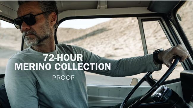 Shop the Proof 72-Hour Merino Collection of performance tees