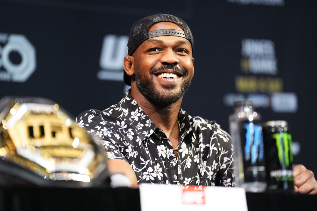 Jon Jones at UFC 285 press conference
