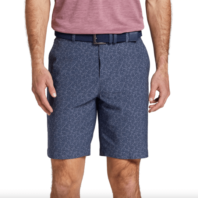 Leaf Print Golf Short; shop VRST golf and performance apparel; DeVonta Smith