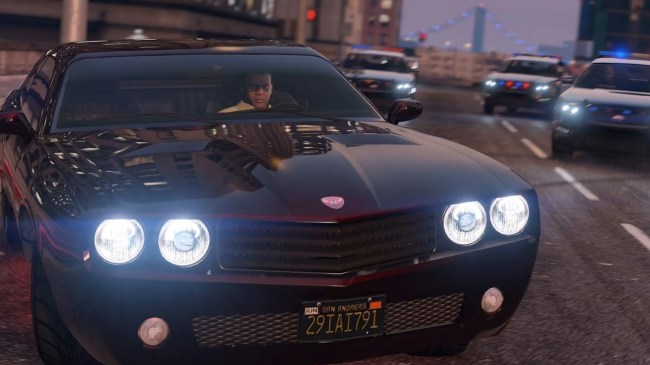 Grand Theft Auto V police chase