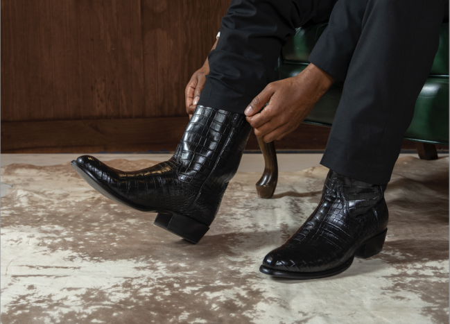 Teacovas The Marshall Men's Crocodile Boots
