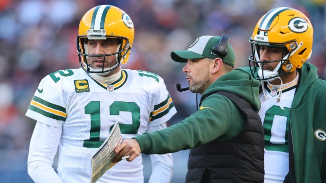 Aaron Rodgers, Matt LaFleur, and Jordan Love