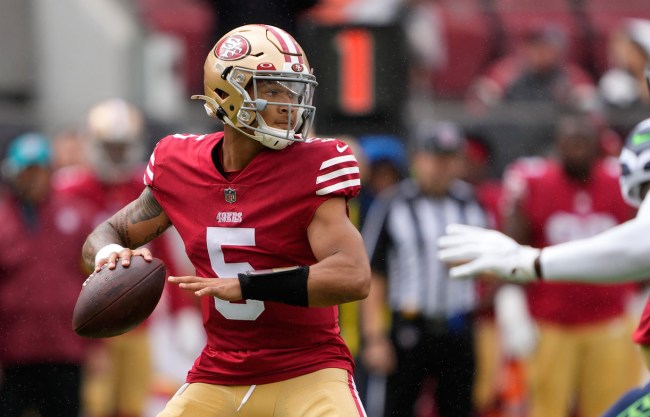 trey lance throws pass john lynch seinfeld