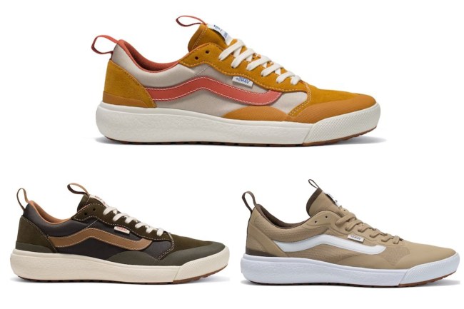 Collage of three Vans Ultrarange Exo Sneakers