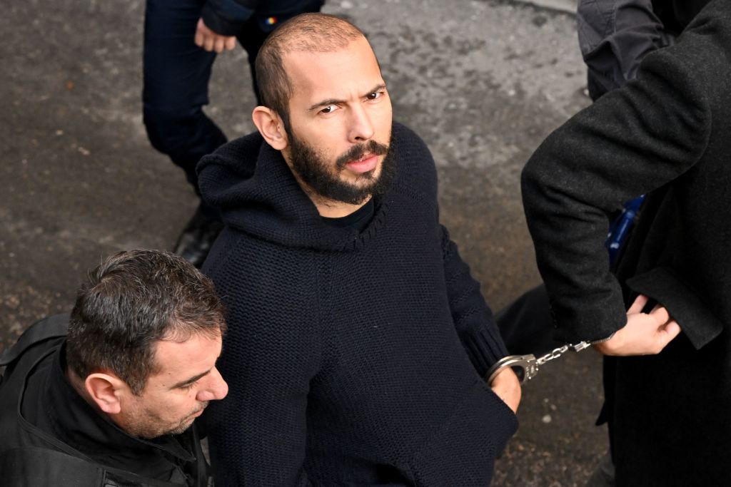 Andrew Tate being released from prison