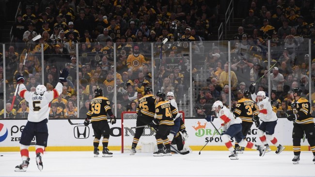 The Boston Bruins choke.