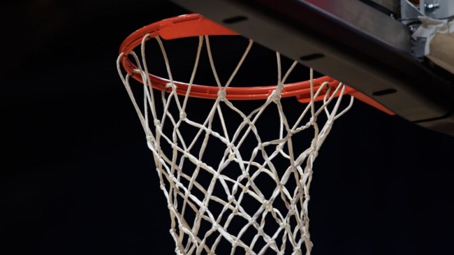 College basketball hoop