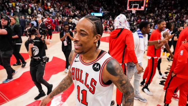 Demar DeRozan after a Bulls win