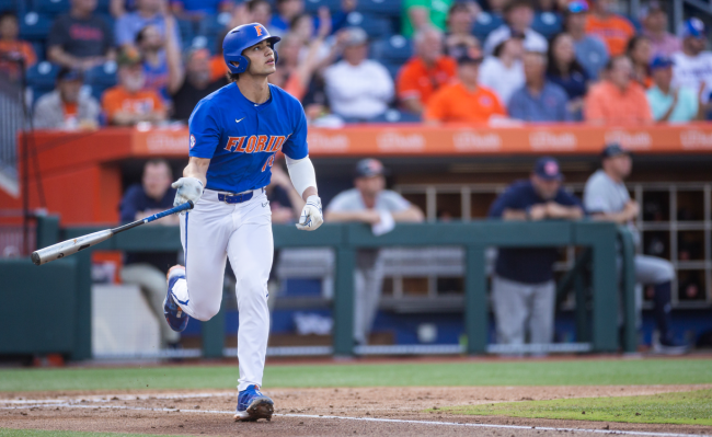 Jac Caglianone Florida Gators grand slam home run celebration