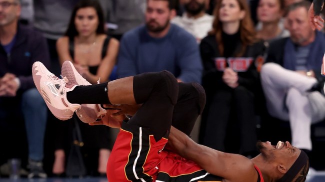 Heat Forward Jimmy Butler goes down with injury