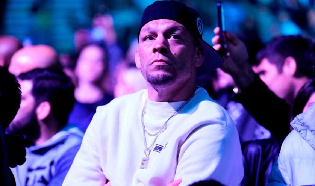 Nate Diaz in the crowd
