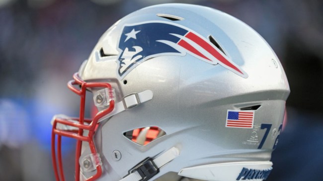New England Patriots football helmet