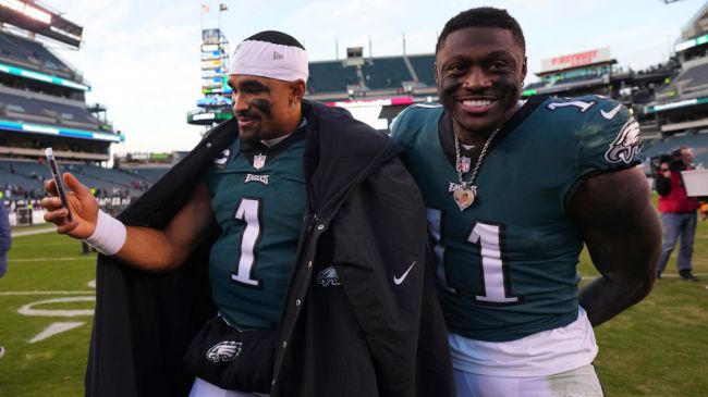 aj brown and jalen hurts