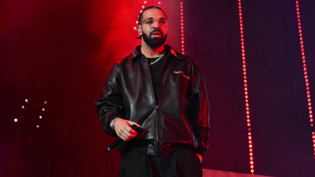 Drake performs at a party.