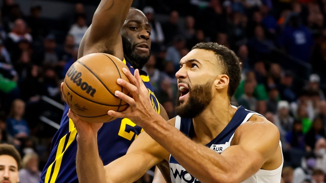 Draymond Green guarding Rudy Gobert