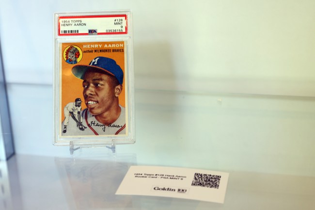 Hank Aaron rookie card