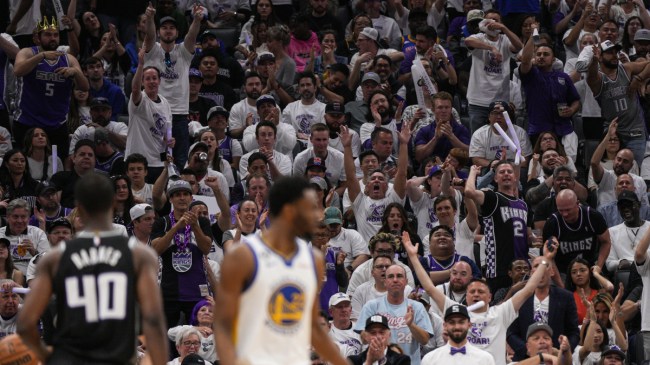 Kings fans cheering on their team