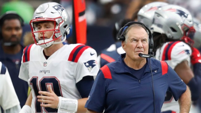 Patriots QB Mac Jones and HC Bill Belichick