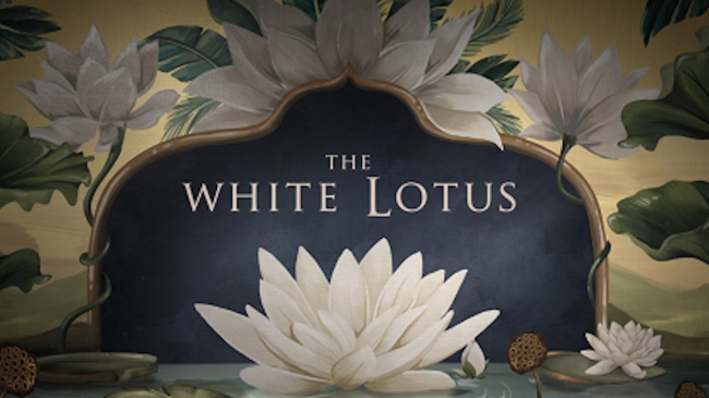 the white lotus title card