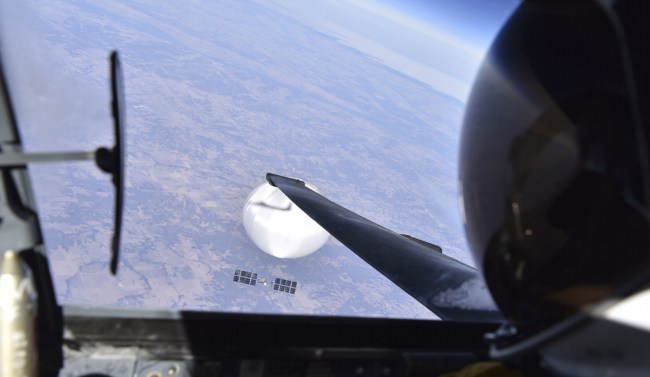 Air Force pilot Chinese surveillance balloon
