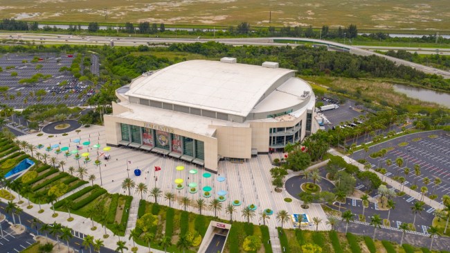 A view from outside of FLA Live Arena.