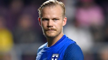 Soccer Player Orders And Drinks Beer In Middle Of Game After Scoring Four Goals