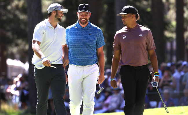 Josh Allen Travis Kelce Patrick Mahomes American Century Championship Match
