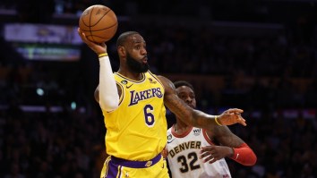 LeBron James Hilariously Threw An Alley-Oop Pass In The Basket For A Three