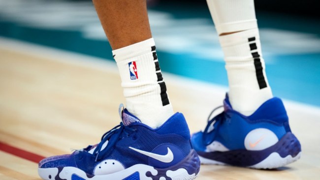 NBA logo flopping