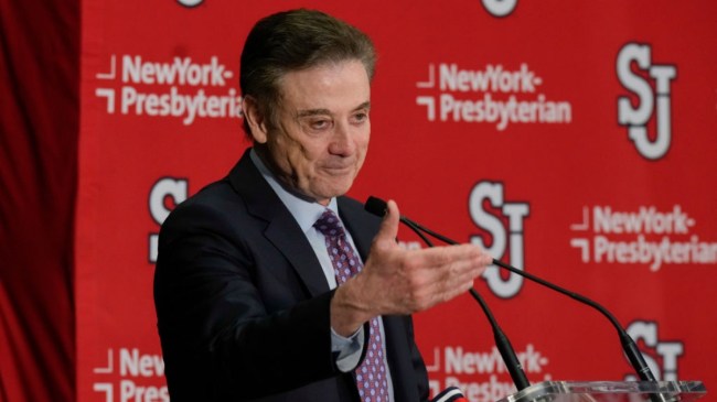St John's coach Rick Pitino