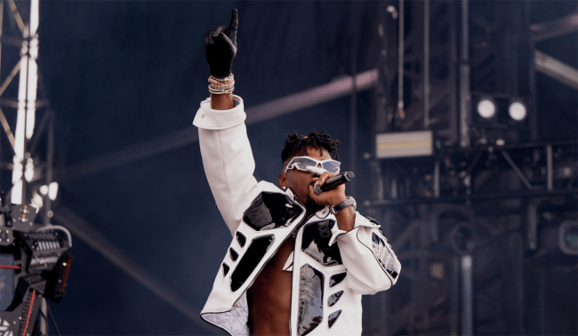 antonio brown performs on stage - albany empire foreign national