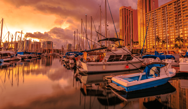 hawaii harbor tourists drive gps